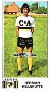 Figurina Herman Helleputte - Football Belgium 1975-1976 - Panini