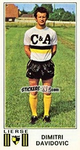 Cromo Dimitri Davidovic - Football Belgium 1975-1976 - Panini