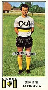 Figurina Dimitri Davidovic - Football Belgium 1975-1976 - Panini