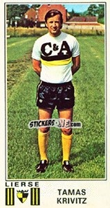 Cromo Tamas Krivitz - Football Belgium 1975-1976 - Panini