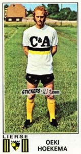 Sticker Oeki Hoekema - Football Belgium 1975-1976 - Panini