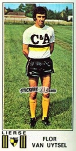 Sticker Flor van Uytsel - Football Belgium 1975-1976 - Panini