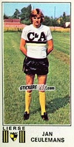 Sticker Jan Ceulemans - Football Belgium 1975-1976 - Panini