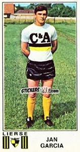 Figurina Jan Garcia - Football Belgium 1975-1976 - Panini