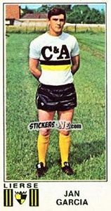 Sticker Jan Garcia - Football Belgium 1975-1976 n. 220 - Panini