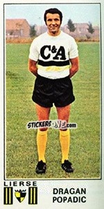 Sticker Dragan Popadic - Football Belgium 1975-1976 - Panini