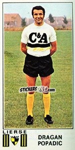 Sticker Dragan Popadic - Football Belgium 1975-1976 n. 222 - Panini