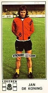 Figurina Jan de Koning - Football Belgium 1975-1976 - Panini