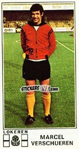 Figurina Marcel Verschueren - Football Belgium 1975-1976 - Panini