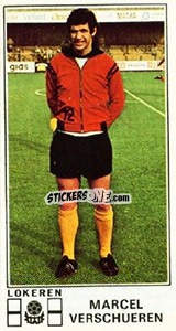 Cromo Marcel Verschueren - Football Belgium 1975-1976 n. 255 - Panini