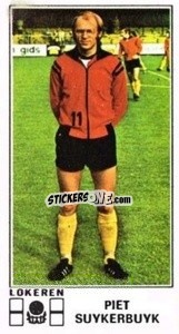 Sticker Piet Suykerbuyk - Football Belgium 1975-1976 - Panini