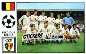 Sticker Team photo (Belgium) - Football Belgium 1972-1973 - Panini