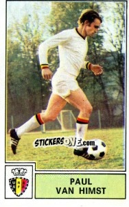 Sticker Paul van Himst (Belgium) - Football Belgium 1972-1973 - Panini
