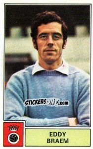 Figurina Eddy Braem - Football Belgium 1972-1973 - Panini