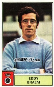 Sticker Eddy Braem - Football Belgium 1972-1973 n. 24 - Panini