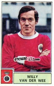 Sticker Willy van der Wee - Football Belgium 1972-1973 n. 25 - Panini