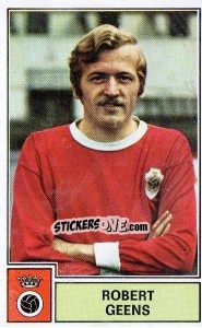 Sticker Robert Geens - Football Belgium 1972-1973 n. 27 - Panini