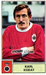 Sticker Karl Kodat - Football Belgium 1972-1973 n. 36 - Panini
