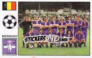 Sticker Team photo - Football Belgium 1972-1973 - Panini