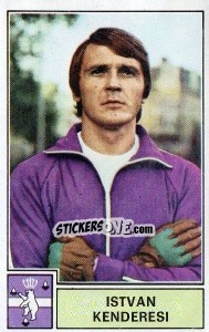 Cromo Istvan Kenderesi - Football Belgium 1972-1973 - Panini