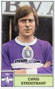 Figurina Chris Stroybant - Football Belgium 1972-1973 - Panini