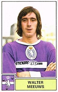 Sticker Walter Meeuws - Football Belgium 1972-1973 n. 48 - Panini