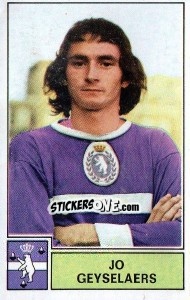 Sticker Jo Geyselears - Football Belgium 1972-1973 n. 49 - Panini