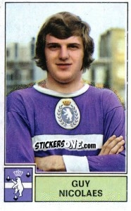 Figurina Guy Nicolaes - Football Belgium 1972-1973 - Panini