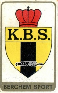 Sticker Badge - Football Belgium 1972-1973 - Panini