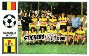 Sticker Team photo - Football Belgium 1972-1973 - Panini