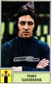 Cromo Tony Goossens - Football Belgium 1972-1973 - Panini