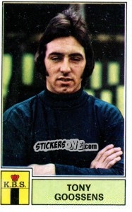 Figurina Tony Goossens - Football Belgium 1972-1973 n. 54 - Panini