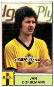 Sticker Jan Corremans - Football Belgium 1972-1973 - Panini