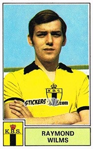 Figurina Raymond Wilms - Football Belgium 1972-1973 - Panini