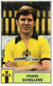 Figurina Frans Schellens - Football Belgium 1972-1973 - Panini