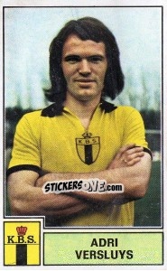 Sticker Adri Versluys - Football Belgium 1972-1973 - Panini