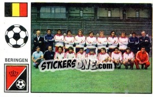 Sticker Team photo - Football Belgium 1972-1973 n. 68 - Panini