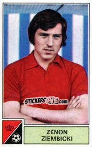 Sticker Zenon Ziembicki - Football Belgium 1972-1973 n. 72 - Panini