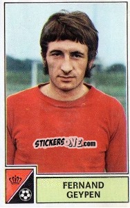 Figurina Fernand Geypen - Football Belgium 1972-1973 - Panini