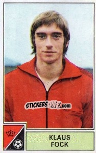 Sticker Klaus Fock - Football Belgium 1972-1973 - Panini