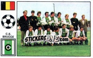 Sticker Team photo - Football Belgium 1972-1973 - Panini