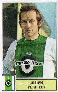 Sticker Julien Verriest - Football Belgium 1972-1973 - Panini