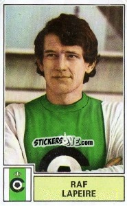 Sticker Raf Lapiere - Football Belgium 1972-1973 n. 91 - Panini