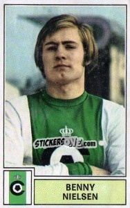 Sticker Benny Nielsen - Football Belgium 1972-1973 - Panini