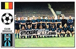 Sticker Team photo - Football Belgium 1972-1973 - Panini