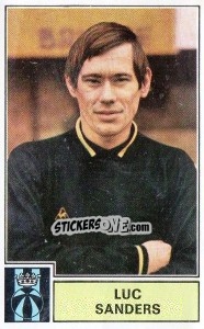 Sticker Luc Sanders - Football Belgium 1972-1973 - Panini