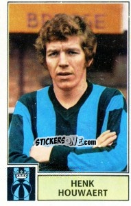 Sticker Henk Houwaart - Football Belgium 1972-1973 - Panini