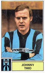 Cromo Johnny Thio - Football Belgium 1972-1973 n. 105 - Panini