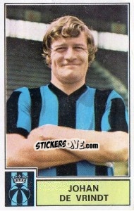 Figurina Johan de Vrindt - Football Belgium 1972-1973 n. 109 - Panini