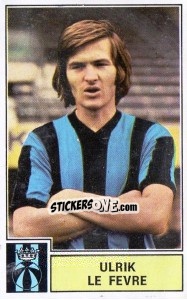 Sticker Ulrik le Febvre - Football Belgium 1972-1973 - Panini